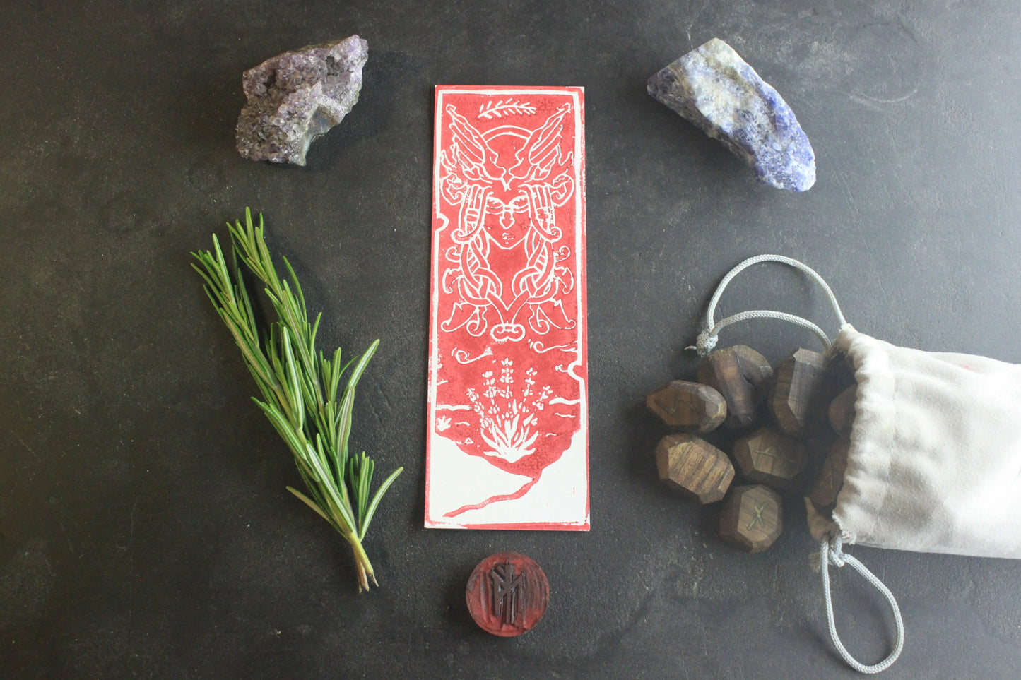 Marque-page Eir - collection Divinités - ScarletWolf