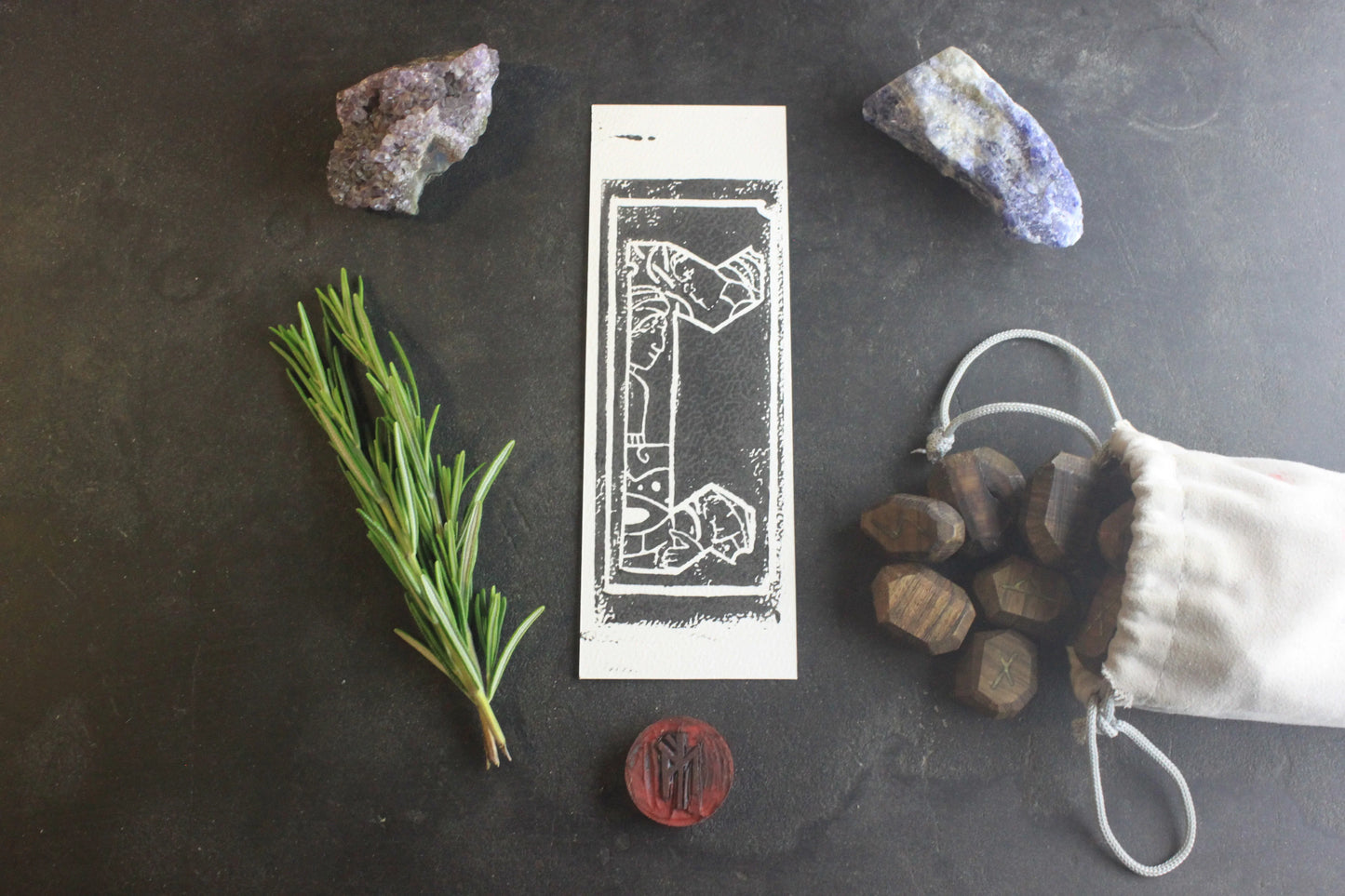 Marque-page Eir - collection Divinités - ScarletWolf