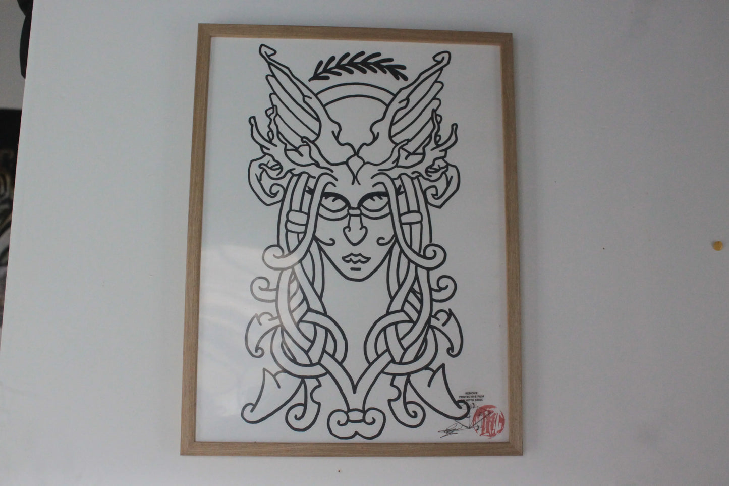 Affiche "Eir – Déesse de la Guérison" | Pièce Unique d'Art Nordique par Scarlet Wolf - ScarletWolf