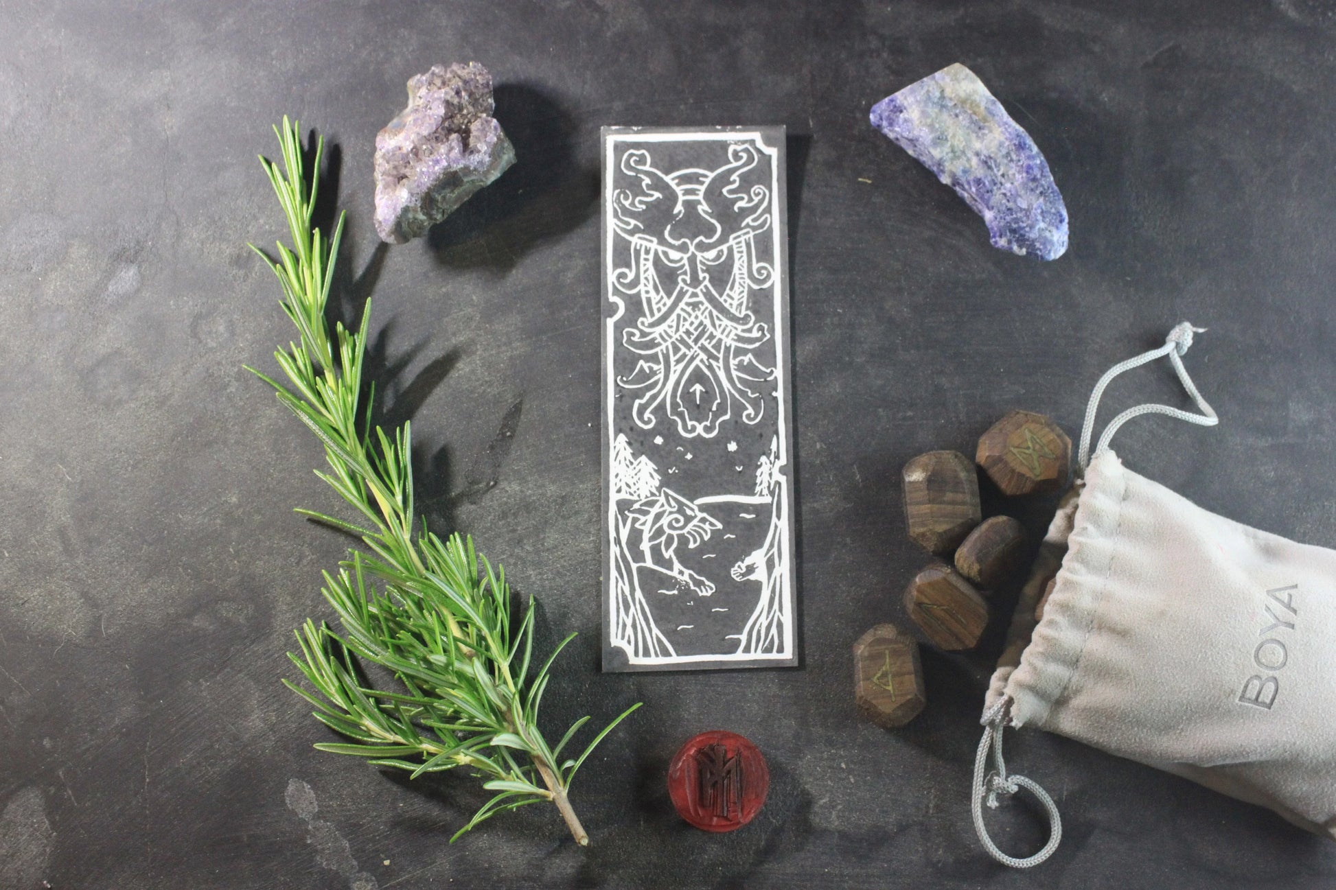 Marque-page “Tyr” - collection divinités - ScarletWolf