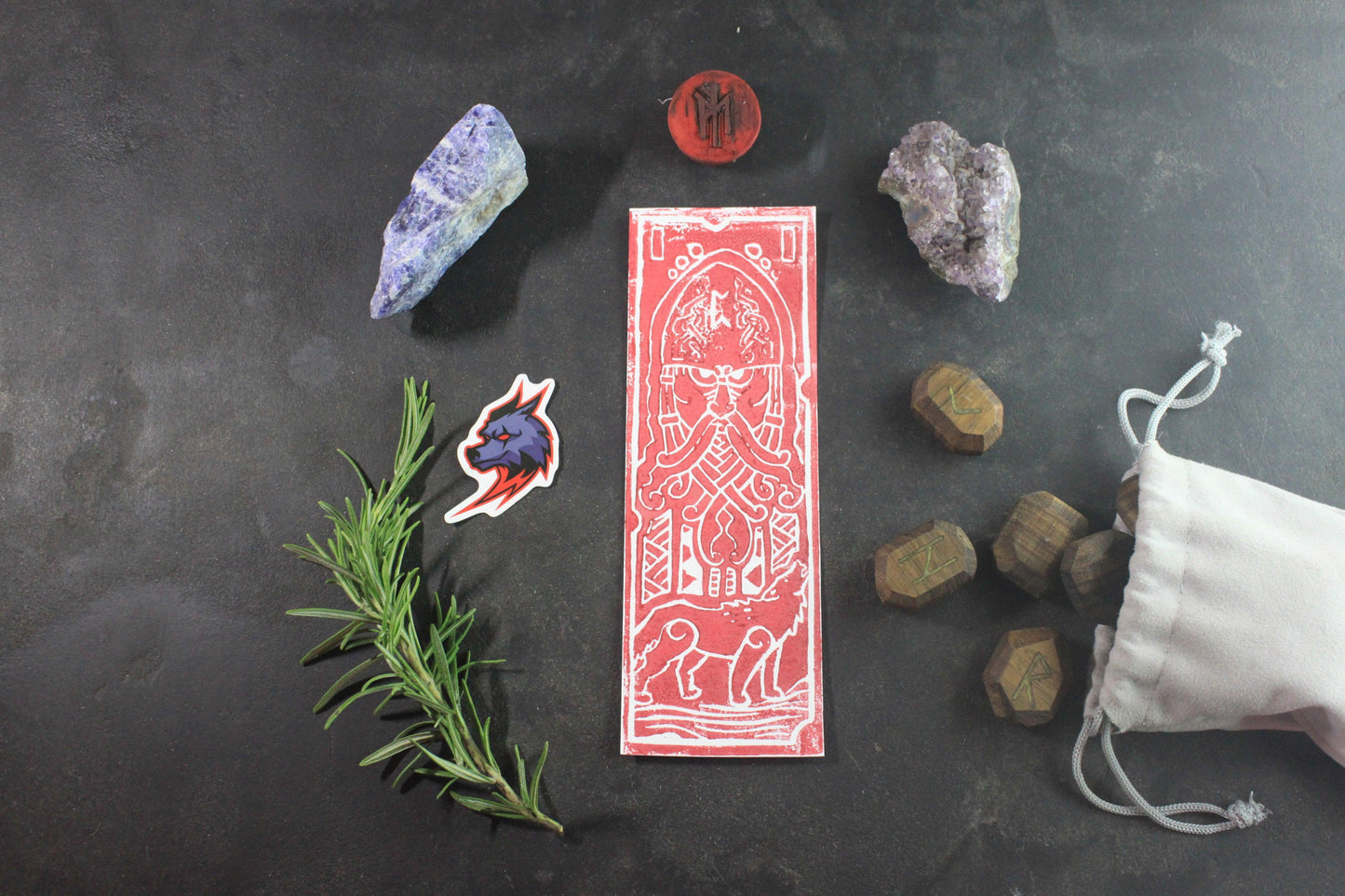 Marque-page Vidar – Collection Divinités - ScarletWolf