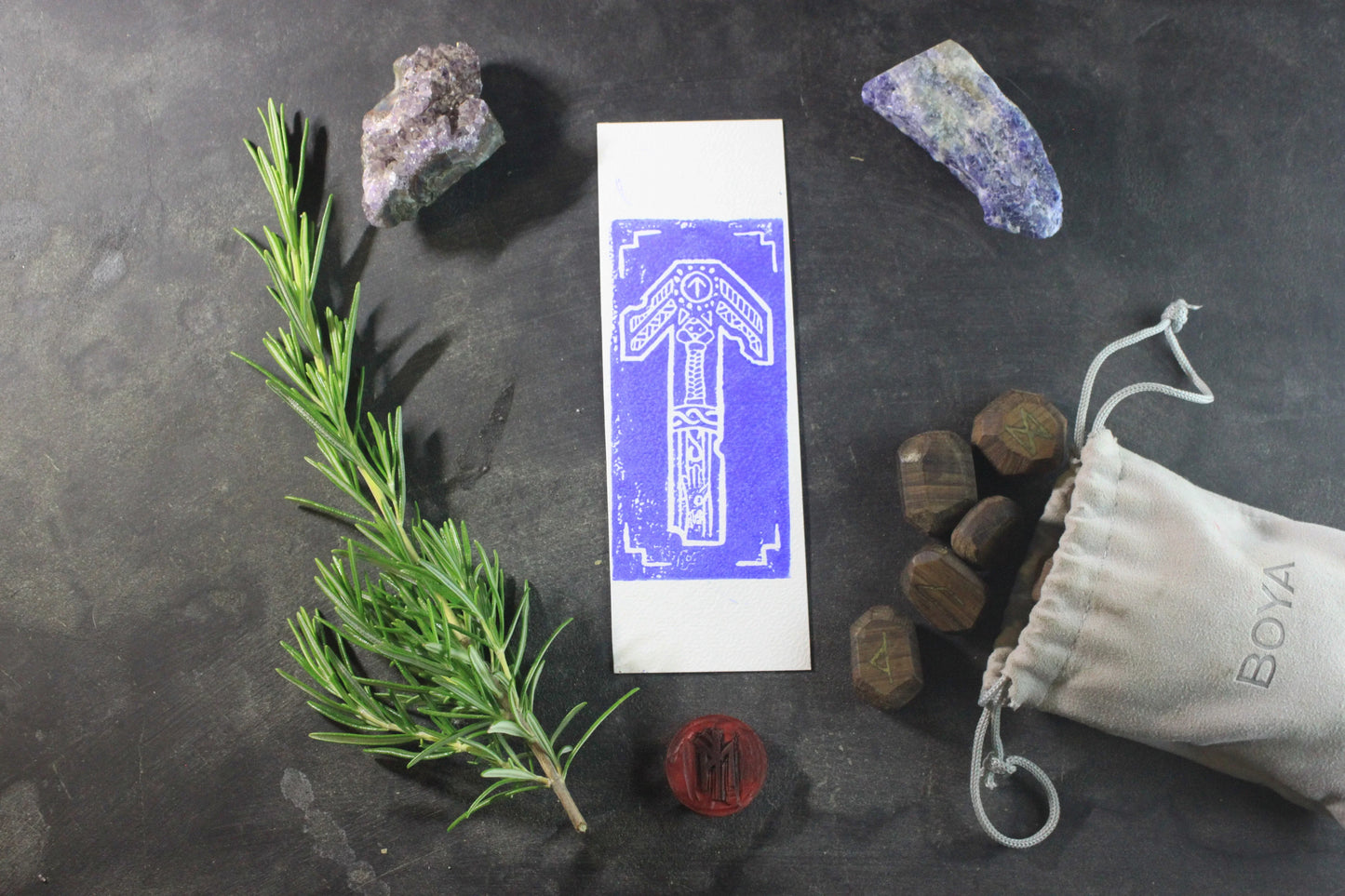 Marque-page “Tyr” - collection divinités - ScarletWolf