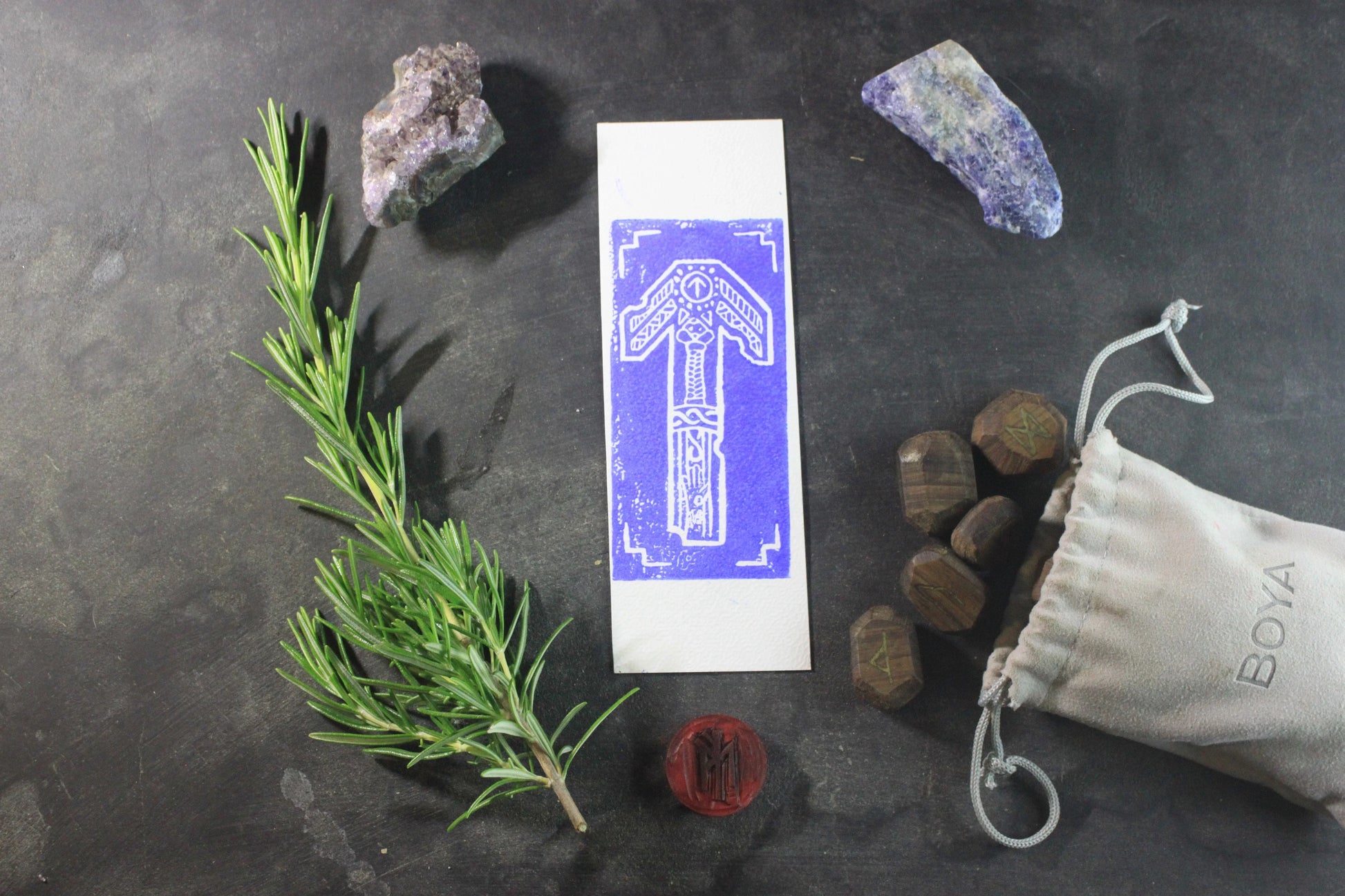 Marque-page “Tyr” - collection divinités - ScarletWolf