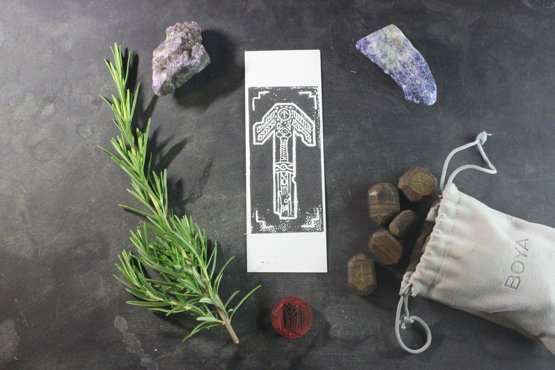 Marque-page “Tyr” - collection divinités - ScarletWolf