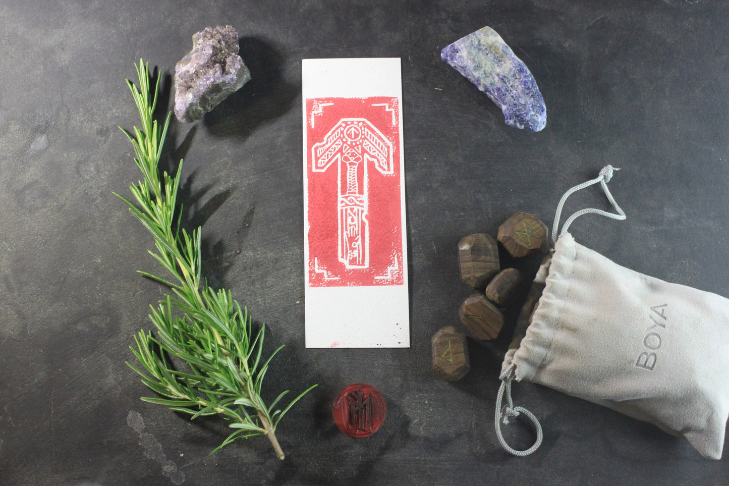 Marque-page “Tyr” - collection divinités - ScarletWolf